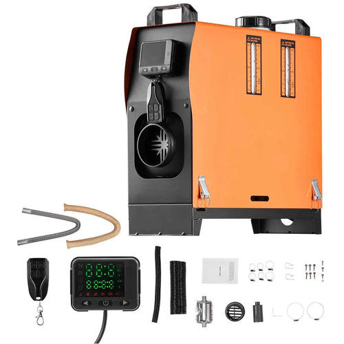 Amocart 8KW Diesel Air Heater DC12-24V Parking Heater with Remote Control Digital Display Low Noise Voice Announcement for RV