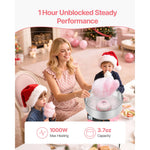 SucceBuy Cotton Candy Machine Commercial 1000W Electric Candy Floss Maker Easy Use with 15 inch Stainless Steel Bowl for Kids