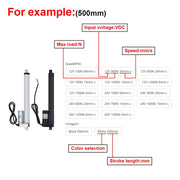 Load image into Gallery viewer, Electric Linear Actuator 300mm 250mm 12V/24V Stroke dc linear motion 100/300/500/700/1000/1200/1500N
