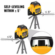 Load image into Gallery viewer, 360° Green Rotary Laser Level Self-Leveling Rotating Cross Line Light Construction Measuring Equipment
