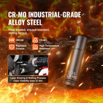 Amocart Drive Impact Socket Set Deep Shallow Socket Set CR-V Alloy Steel Auto Repair Easy-to-Read Size Markings Storage Case