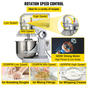Charger l'image dans la visionneuse de galerie, Amocart Electric Dough Machine 10/15/20/30L Stainless Steel Commercial Cream Egg Whisk Mixer Processor Food Stand Blender
