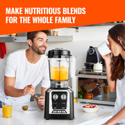 Charger l'image dans la visionneuse de galerie, Amocart 2L Smoothie Blender Professional Countertop Fruit Food Processor Mixer Maker with Stainless Steel for Home Kitchen Bar
