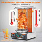 Amocart Shawarma Grill Machine 13lbs Chicken Shawarma Cooker Machine Electric Vertical Broiler Gyro Rotisserie Oven Doner Kebab