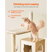 Bild in Galerie-Viewer laden, Amocart Large Cat Tree 68.9inch Tall Multi-level Cat Condo Furniture Activity Center with Cozy Perches Kitten House for Indoor
