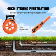 Bild in Galerie-Viewer laden, Amocart Pipe Locators 30m Underground P67 Waterproof Pipe Blockage Detector Sewer Wall Scanner Plumbing Tool for Plastic Metal
