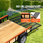 SucceBuy 1/2-Sided Trailer Tailgate Lift Assist 180/360lbs Open Utility Trailer System with Side Rail for Truck Tailgate Lifting