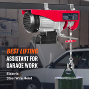 Charger l'image dans la visionneuse de galerie, Amocart 400-1000kg Electric Hoist Lifting Crane Cable Hoist Winch for Boat Car Garage Elevator with Wired Remote Control Lifter
