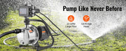 Charger l'image dans la visionneuse de galerie, Amocart Shallow Well Pump Portable Sprinkler Booster Jet Pumps, Automatic Controller for Garden Lawn Irrigation Water Transfer
