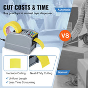 Charger l'image dans la visionneuse de galerie, SucceBuy ZCUT-9 Automatic Tape Cutting Machine Paper Slitting Dispenser 6-60mm Adhesive Electric Tape Cutter for Product Package
