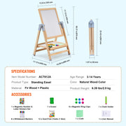 Charger l'image dans la visionneuse de galerie, Amocart Standing Magnetic Drawing Board WordPad Art Easel with Painting Accessories Children Educational Toys for Kids Boy Girl
