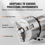Charger l'image dans la visionneuse de galerie, Amocart Dividing Head K11-100mm 3Jaw Chuck 2.6"/65mm Center Height MT2 Tailstock 6:1 Gear Ratio Universal for Milling Engraving
