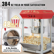 Bild in Galerie-Viewer laden, Amocart 8/12Oz Electric Popcorn Maker Commercial Popper Machine  Automatic Corn Cookware with Scoop Spoon SUS304 Heating Tube

