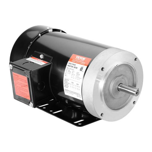 Amocart 2HP Electric Motor 3450rpm AC 230V/460V Air Compressor Motor 3Phase 5/8