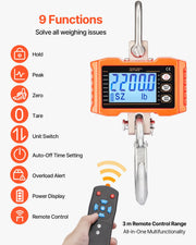Charger l'image dans la visionneuse de galerie, Amocart 1000kg/2000kg Digital Hanging Scale Portable with Remote Control Factory Crane Scale LCD Backlight Industrial Scales

