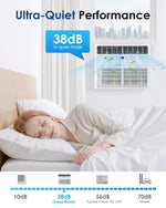 12000 BTU U-Shaped Window AC, Full View, 20% Airflow, Ultra Quiet & Upgraded Panel, Custom