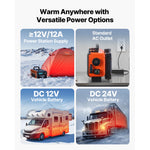 SucceBuy 8KW Diesel Heater DC 12/24V All in One Portable Diesel Air Heater with LCD Screen Low Noise,Car Heater for Trucks, Vans