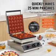 Charger l'image dans la visionneuse de galerie, Amocart Electric Waffle Maker 25PCS Mini Dutch Pancake Maker Dorayaki Machine Waffreras Kitchen Home Appliance Snack Gaufriers

