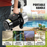 Bild in Galerie-Viewer laden, Amocart Shallow Well Pump Portable Sprinkler Booster Jet Pumps, Automatic Controller for Garden Lawn Irrigation Water Transfer
