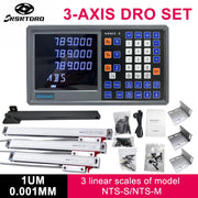 Load image into Gallery viewer, Ultra-accurate Dro NT800 3 Axis Kit AC90-260V &amp; 50-1000mm Linear Glass Scale Encoder Digital  Ruler for Lathe Milling Machines
