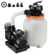 Charger l'image dans la visionneuse de galerie, Amocart 12/14/16in FlashPure Sand Filter Pump with Timer for Above Ground Pool 0.5/0.75/1 HP 3000/3500/4400 GPH Media Installed
