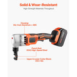 SucceBuy Cordless Metal Nibbler with 18/20 V 2.0 Ah/4.0 Ah Battery Brushless Motor Plastic Carrying Case for Cutting Stainless