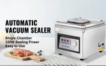 Amocart DZ-260C Chamber Vacuum Sealer Kitchen Food Packing Sealing Machine 110V Packaging for Food Saver Home Commercial Using