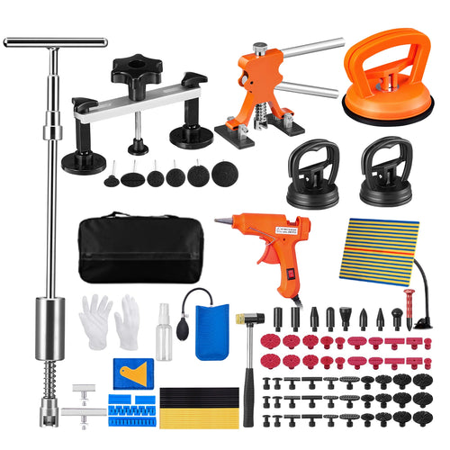 Amocart 107 PCS Dent Removal Kit, Paintless Dent Repair Kit Suction Cup Dent Puller for Auto Body Dents, Hail Damage, Door Ding
