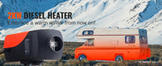 Load image into Gallery viewer, Amocart 2KW Diesel Air Heater 12V Diesel Heater with LCD Display Diesel Parking Heater Rapid Heating for RV Trailer Camper Boat
