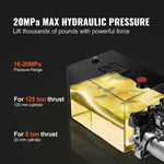 Amocart Hydraulic Pump 15 Quart Hydraulic Power Unit Double Acting Dump Trailer Pump 0.91GPM Flow Rate DC 12V Hydraulic Pump