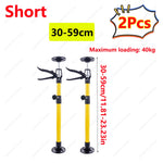 1-2Pcs Labor-Saving Telescopic Support Rods Jack Bar Drywall Door Lift Support Construction Tool for Cabinet Stairs Porches Deck