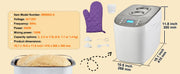 Charger l'image dans la visionneuse de galerie, Amocart 2/3 LB Bread Maker 15-in-1 Dough Machine Nonstick Ceramic Pan Automatic Bread maker with Gluten Free Setting
