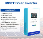 EASUN POWER 4KW 24V Soalr Inverter 5600W 24V 140A MPPT Inversores Pure Sine Wave Solar Power Inverter 6.25 Inch LCD 110V Hybrid Soalr Inverter 4000W Off Grid Hybrid Solar Inverter