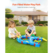Bild in Galerie-Viewer laden, Amocart Water Play Table Children's Outdoor Beach Toy with 39PCS Accessories Summer Water Park Playset for Kids Activity
