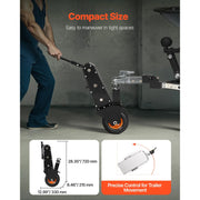 Bild in Galerie-Viewer laden, Amocart 1000lbs Trailer Mover Dolly Manual or Electric Wrench Drive with 2in &amp; 2-5/16in Replaceable Hitch Balls for Moving Boat
