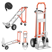 Bild in Galerie-Viewer laden, Amocart 1000 lbs 4 in 1 Hand Truck Convertible Dolly with Non-Slip Handle Aluminum Alloy Portable Trolley for Moving Home
