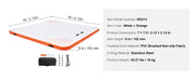 Charger l'image dans la visionneuse de galerie, SucceBuy Inflatable Floating Dock Non-Slip Water Floating Dock Mat with Detachable Ladder Floating Platform Island Raft for Pool
