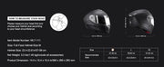 Charger l'image dans la visionneuse de galerie, Amocart Full Face Motorcycle Helmet Smart Street ABS &amp; High Density Helmet with Bluetooth Slot &amp; Interchangeable Len, for Adult
