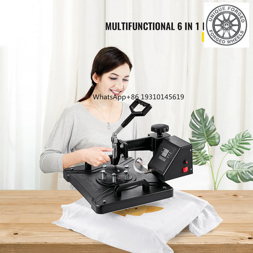 Amocart 5 6 8 in 1 Heat Press Machine T shirt Heat Transfer Printer Muntifunctional Sublimation For Mug/Latte Mug/Plate/Bottle