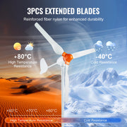 Charger l'image dans la visionneuse de galerie, Amocart 500W/800W Wind Turbine Generator 12V Wind Turbine Kit Wind Power Generator with MPPT Controller for Home Farm RVs Boats
