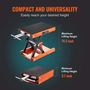 Charger l'image dans la visionneuse de galerie, Amocart Motorcycle Lift 350/1100/1500 LBS Capacity Motorcycle Scissor Lift Jack with Wide Deck&amp;Safety Pin for Bikes Motorcycles
