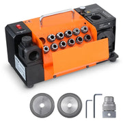 Charger l'image dans la visionneuse de galerie, Amocart Drill Bits Sharpener 3-13mm Mill Grinder Sharpener Portable Sharpening Angle Grinder w/ 11 Collet For Factory Workshop
