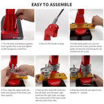 SucceBuy 25MM-75MM Badge Maker Machine DIY Button Pin with 100 Set Free Parts Press Kit Circle Manufacture Button Making Tool