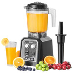 Amocart 2L Smoothie Blender Professional Countertop Fruit Food Processor Mixer Maker with Stainless Steel for Home Kitchen Bar