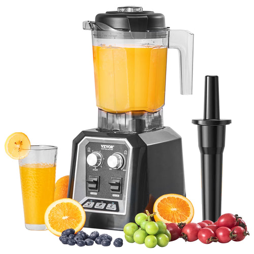 Amocart 2L Smoothie Blender Professional Countertop Fruit Food Processor Mixer Maker with Stainless Steel for Home Kitchen Bar