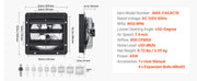 Charger l'image dans la visionneuse de galerie, Amocart 10/12/14/18 inch Shutter Exhaust Fan Wall Mounted Attic Vent Fan with Variable Speed Controller AC Motor for Greenhouse
