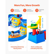 Bild in Galerie-Viewer laden, Amocart Water Play Table Children's Outdoor Beach Toy with 39PCS Accessories Summer Water Park Playset for Kids Activity
