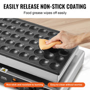 Charger l'image dans la visionneuse de galerie, Amocart 50Pcs Mini Dutch Pancake Maker Dorayaki Baker Machine Commercial Non-stick Waffle Maker Dual Temp &amp; Time Control
