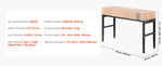 SucceBuy Multi Adjustable Workbench Woodworking Hardwood Work Bench with Power Outlets Foot Pads for Workshop Office Home Use