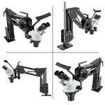 Amocart Micro Inlaid Mirror Multi-directional Micro-setting Microscope Jewelry Tools 0.7X-4.5X Super Clear Microscope Magnifier